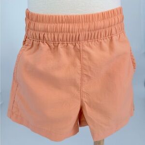 babyGap Toddler Peach Pull-On Shorts 18–24 Months Nylon Elastic Waist Drawstring